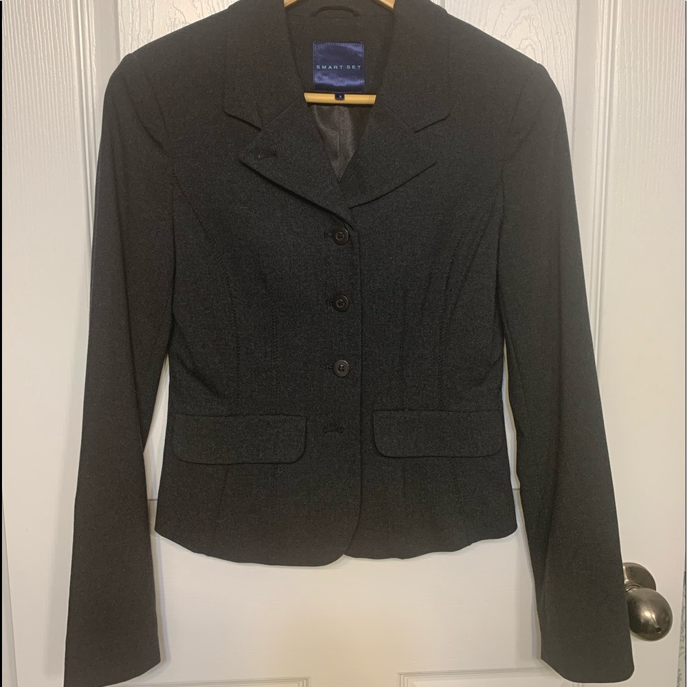 Smart Set charcoal blazer